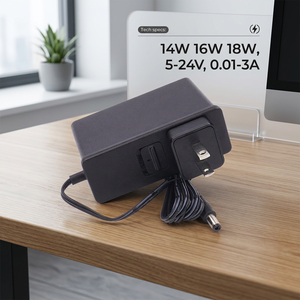 Adaptateur d'alimentation à découpage AC/DC CE CB UL <span class=keywords><strong>PSE</strong></span> 14W 16W 18W 12V 15V 24V 1.5A 2A 2.5A pour masseur domestique et alimentation médicale SMPS - Product Image 1