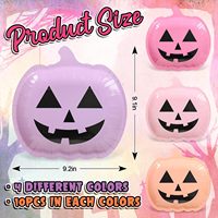 40 Assiettes en papier citrouille d'Halloween, motif grimace mignon, graphisme noir, 9 pouces, jetables pour anniversaires et fêtes