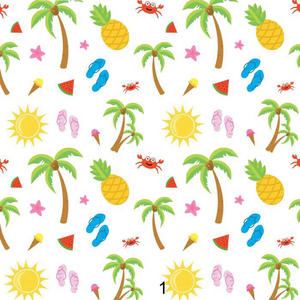 Digital Print Summer Holiday Seashore Cotton Fabric for <strong>Shirting</strong> - Product Image 3