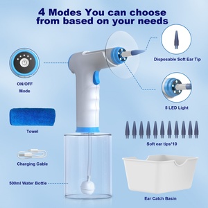 Wholesale Smart Ear Cleaner Tools Removal <b>Kit</b> Reusable <b>Electric</b> Ear Irrigation System for Wax Washer Cleaning - Product Image 4