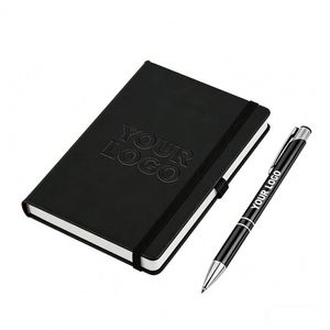 A5 <b>Gift</b> Journals Leather Dairy Pu Meeting Pocket Business Wholesale Promotional Personalized Notebook With <b>Pen</b> Holder - Product Image 1