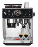 Machine à expresso à écran tactile numérique avec mousse Machine à café 19 bars Cafetières entièrement en acier inoxydable