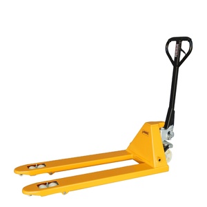 מלגזה ידנית הידראולית כבדה 5 טון, משטח הרמה ידני עם מזלגות יצוקות 4 מ\"מ ומשאבה, וגלגלי PU/ניילון - Product Image 4