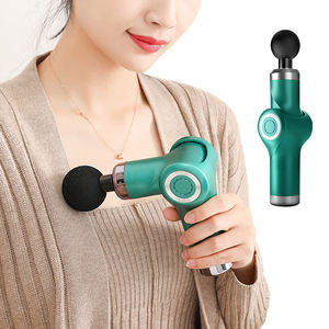 Pistol pijat otot genggam, peralatan terapi perkusi getaran badan cepat dapat diisi ulang - Product Image 1