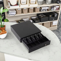 Tiroir-caisse et boîte à monnaie mini POS 5 billets 5 pièces avec comptage et tri automatiques en ABS
