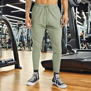 High Quality <b>Men's</b> Casual Sport Fleece Track <b>Pants</b> Relaxed Fit Eco-Friendly Breathable Colored Drawstring Closure <b>Gym</b> Workout - Product Image 2