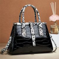 Sac à main pour femme à motif crocodile, en cuir PU, sac à bandoulière de luxe pour femmes, sac fourre-tout pour un usage quotidien