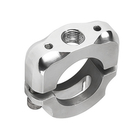Support d'axe en acier inoxydable 20 mm sur mesure GRANCEN CNC, blocs de guidage linéaire à montage par bride SHF20, tolérance de 0,01 mm