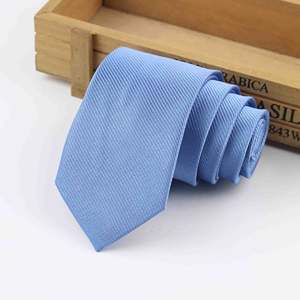 Corbata de poliéster para hombre, corbatas formales ajustadas de <span class=keywords><strong>2</strong></span>,5 pulgadas, de poliéster para fiesta de boda, 6cm de ancho - Product Image 6