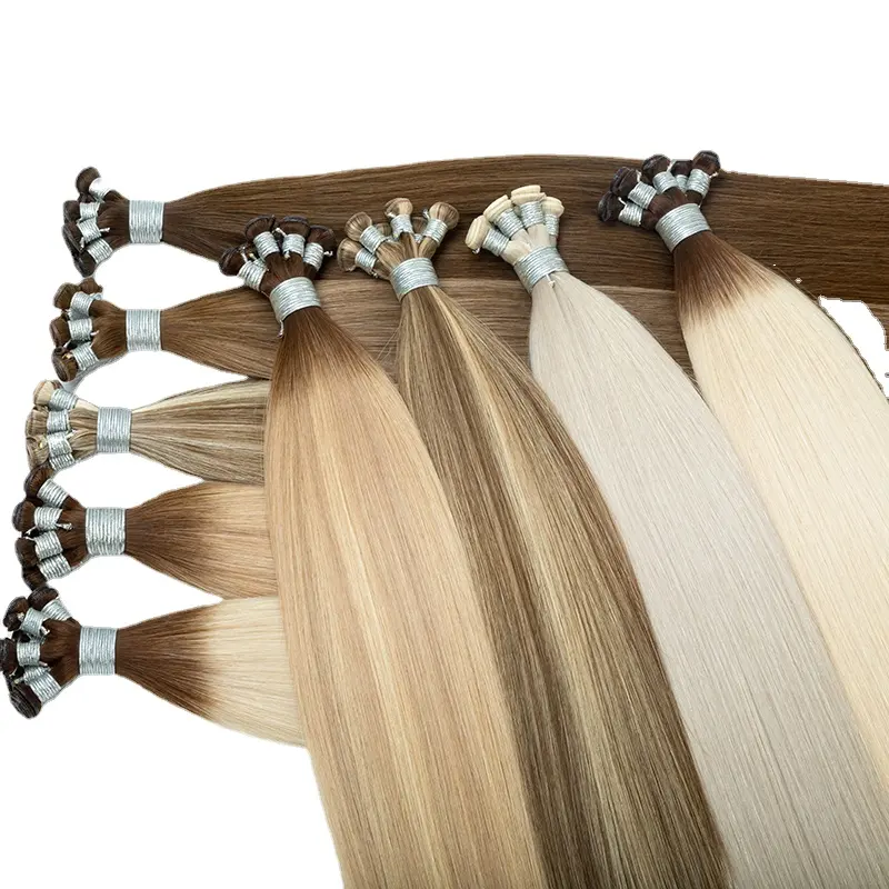 Weft Russian Hair Double Drawn Hand Tied Weft - New Design