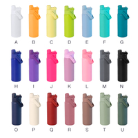 Bouteille isotherme personnalisée avec logo, 530 ml, double paroi, en acier inoxydable, gobelet isolé, tasse à boire directe pour les vendeurs e-commerce
