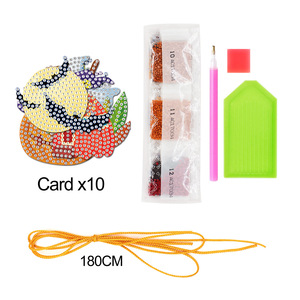 10 unids/set DIY diamante <span class=keywords><strong>pintura</strong></span> calabaza <span class=keywords><strong>araña</strong></span> colgante <span class=keywords><strong>Halloween</strong></span> colgante adorno etiqueta tarjetas decoración de <span class=keywords><strong>Halloween</strong></span> - Product Image 5