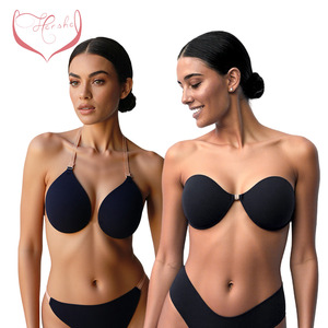 Strapless <strong>Bra</strong> <strong>Small</strong> <strong>Breasts</strong> Enhancement Anti-Exposure Solid Pattern Seamless <strong>Bra</strong> for Wedding Dresses Wedding Invisible <strong>Bra</strong> - Product Image 1