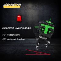 16 lignes 4d vert 360 niveau laser automatique à nivellement automatique à distance avec accessoires