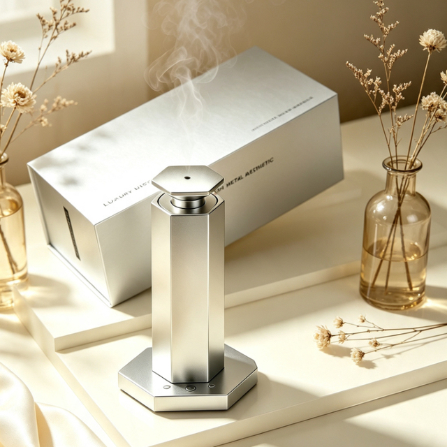 Fragrance Mist Maker 100ml Battery Powered App Control Commercial Waterless Alloy Nebulizer Freshener Luxury Ornament Sprayer