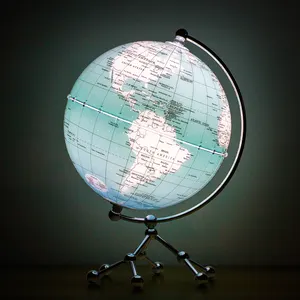 Wholesale Products Wellfun Custom Gift Office Gifts World Globe With Lighting Sailboat Promotional Gift Earth Globe
