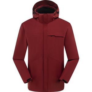 Chaqueta 3 en 1 para hombre, impermeable, aislante, con capucha y manga larga, para senderismo y viajes - Product Image 2