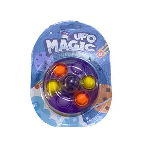 Nieuwe Pop Eenvoudige Fidget Spinner Ufo Vingerdruk Fidget Spinners Poping Speelgoed Push Bubble Regenboog Stress Verlichting Onderwijs Kinderen Speelgoed