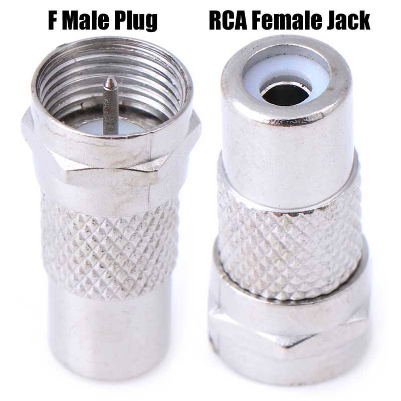 Adattatore Tv F Maschio A Rca Femmina Adattatore Da Spina TV Maschio (F) A Jack RCA Femmina - Per Segnale Satellitare, Cavo, Digitale Cavo Adattatore Maschio F Femmina Rca