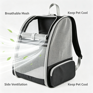 Breathable Mesh Pet <b>Backpack</b> Carrier Oxford Soft Sided Pet Travel <b>Backpack</b> for <b>Cats</b> Dogs Portable Outdoor Pet Carrier <b>Backpack</b> - Product Image 5