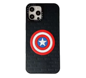 Luxury Brand Silicone Design 3D Case Marvel Spidermen Mobile Phone Cover for iphone 11 12 13 14 15 Pro