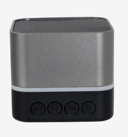 Promotional Corporate Gift Custom Logo Printed Two Tone Square Portable Wireless Bluetooth Speaker With Stereo Sound