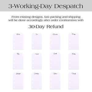 Hongbo il più venduto A5/A6/A7 raccoglitori Budget cruscotto per segnalibri a foglia di mosca con 3 fori di 12 testi diversi disponibili - Product Image 2