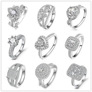 Bijoux en gros de Chine, 100% argent sterling 925 pur, rhodié, certifié CMA, forme de cœur bohème, mariage, fiançailles, anniversaire - Product Image 2