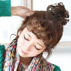 Mini Laxed Gopchang Perruque Tête (WFHP20S) Domestique Merde Cheveux Auto Perruque Accessoires De Coiffure - Product Image 1