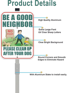 الأكثر مبيعًا الألومنيوم المتين يكون علامة تحذير حسن الجار للمكتب والمدرسة لاستخدام الطرق - Product Image 3