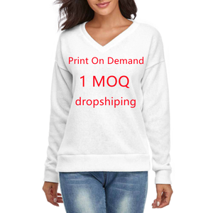 <span class=keywords><strong>Impression</strong></span> à la demande vêtements de Noël d'hiver personnalisés tricots à manches longues pull de Noël moche pull pour femmes - Product Image 2