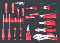 JEU D'OUTILS DE MÉCANIQUE DE LANCEMENT TTG-338 OUTILS DE RÉPARATION DE VOITURE CHARIOT POUR ATELIERS AUTOMOBILES