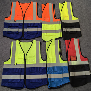 Chaleco de Seguridad de Alta Visibilidad para Construcción, Chaqueta de Alta Visibilidad, Chaleco de Seguridad Reflectante Azul para Construcción - Product Image 3