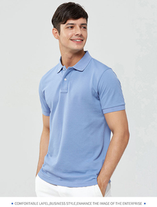 Wholesale Cheap Polyester/Cotton Knitted 180g Printed Golf T-Shirts Anti-Wrinkle Short Sleeve Custom Embroidery <b>Letter</b> Men's - Product Image 2