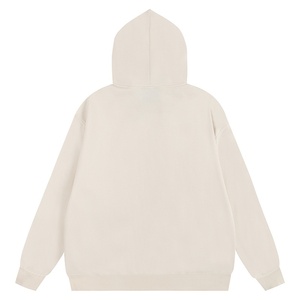 Sweat-shirt minimaliste crème pour <span class=keywords><strong>homme</strong></span> - 100% coton pur, confortable et tendance - Product Image 3