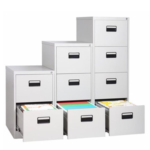 Armoire de rangement en acier verrouillable, design moderne, classeur vertical à <span class=keywords><strong>3</strong></span> <span class=keywords><strong>tiroirs</strong></span> de qualité hospitalière pour la maison, le bureau et le commerce - Product Image 3