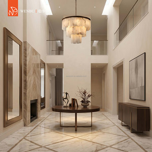 Lámpara de alabastro española para villa, mansión, iluminación colgante de lujo, decoración grandiosa - Product Image 2