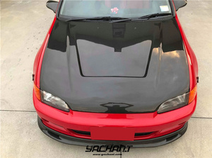 Capot de capot en fibre de carbone 1992 à 1995 Honda Civic EG 3DR Type <span class=keywords><strong>B</strong></span> pour Civic EG 3DR - Product Image 2