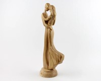 Première danse sculpture sur bois artisanat sculptures sur bois sculpture figurines en bois couple statue art décor cadeau anniversaire de mariage