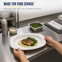 Bol alimentaire jetable en pulpe de bagasse de canne à sucre biodégradable et compostable, compatible micro-ondes, avec logo personnalisé, pour événements et fêtes