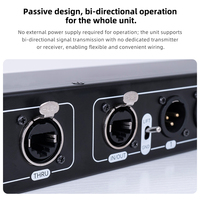 Boîtier de distribution audio 8/12 canaux XLR 3 broches vers RJ45 sur câble CAT, prolongateur de signal audio bidirectionnel avec port Gigabit RJ45