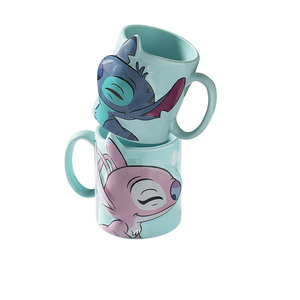 BENELUCK Tazze da Caffè Personalizzate in Porcellana e Ceramica Fatta a Mano da 15 oz Set di Tazze <span class=keywords><strong>per</strong></span> Coppie Regalo Promozionale <span class=keywords><strong>per</strong></span> <span class=keywords><strong>San</strong></span> <span class=keywords><strong>Valentino</strong></span> Tazze 3D Personalizzabili - Product Image 3
