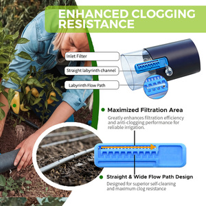 Kit de système d'irrigation goutte à goutte agricole en plastique de haute qualité de 16mm avec emballage roulant de goutteur plat intérieur - Product Image 5