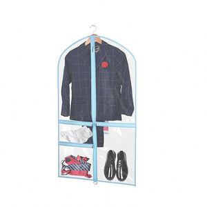 Sac à vêtements en PVC transparent épais pour filles / Utilisation pour la danse noire avec poches et sans fermeture - Product Image 4