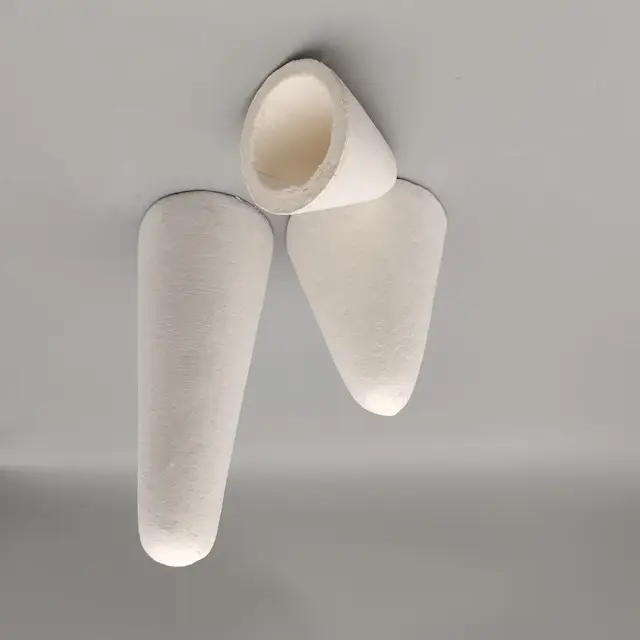 Il blocco del cappello della muffa della fibra ceramica ha formato il cono di rubinetto