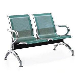 Sillas de acero inoxidable Starlight con asientos múltiples y reposabrazos para áreas de espera de aeropuertos y hospitales - Product Image 2