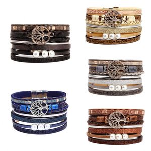 Punk <b>Leather</b> <b>Bracelet</b> Strategic Factory Direct Wholesale Mirror Reflection Finish Holiday Gift for Women Non-oxidizing Surface - Product Image 4