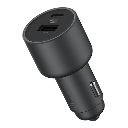 Mijia Mi 100W MAX 1A1C Fast Charging Dual-port USB-A USB-C Light Effect Display Car Charger