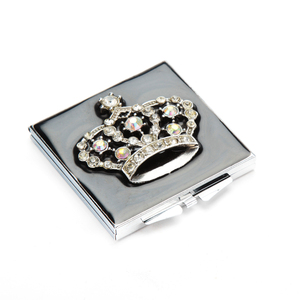 Espejo redondo de diseño de corona, espejo portátil para belleza, joyería, espejo compacto - Product Image 5