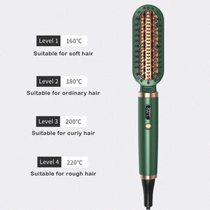 Ready Ship Portable Multi-Functional <span class=keywords><strong>Brosse</strong></span> <span class=keywords><strong>À</strong></span> <span class=keywords><strong>Cheveux</strong></span> <span class=keywords><strong>Électrique</strong></span> Lisseur Lissage Sèche Alliage Peigne Anti-Brûlure Conception En Aluminium - Product Image 4